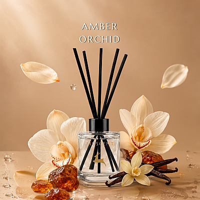 Amber Orchid Çubuklu Oda Kokusu - MUSCENT