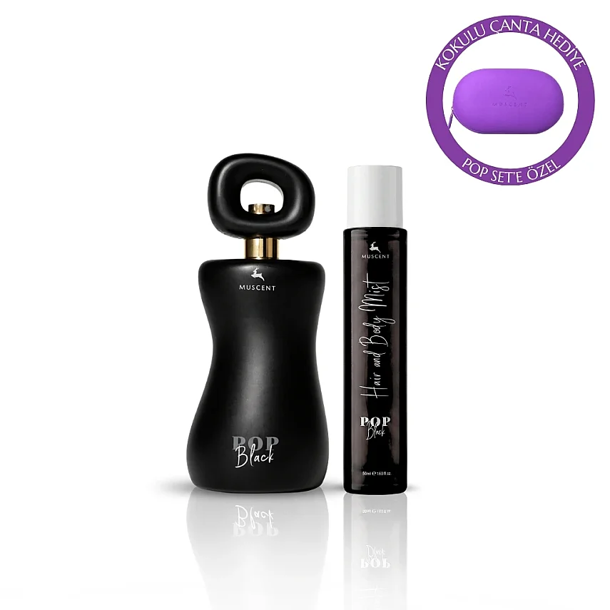Pop Black 100 ml + Hair & Body Mist 50 ml - MUSCENT