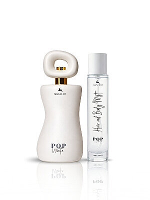 Pop White 100 ml + Body Mist 50 ml - MUSCENT