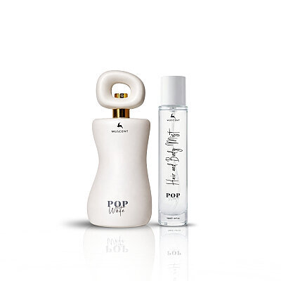 Pop White 100 ml + Hair & Body Mist 50 ml - MUSCENT